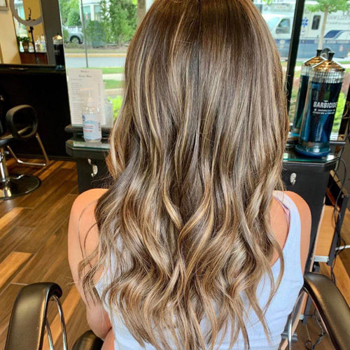 Dark Brown Base With Blonde Highlights Visual Idea — Partial Highlights
