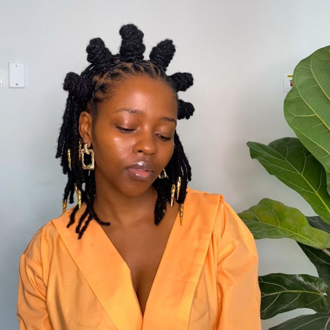 Black Locs Updo with Bantu Knots Black Locs Updo with Bantu Knots — Loc Styles for Work