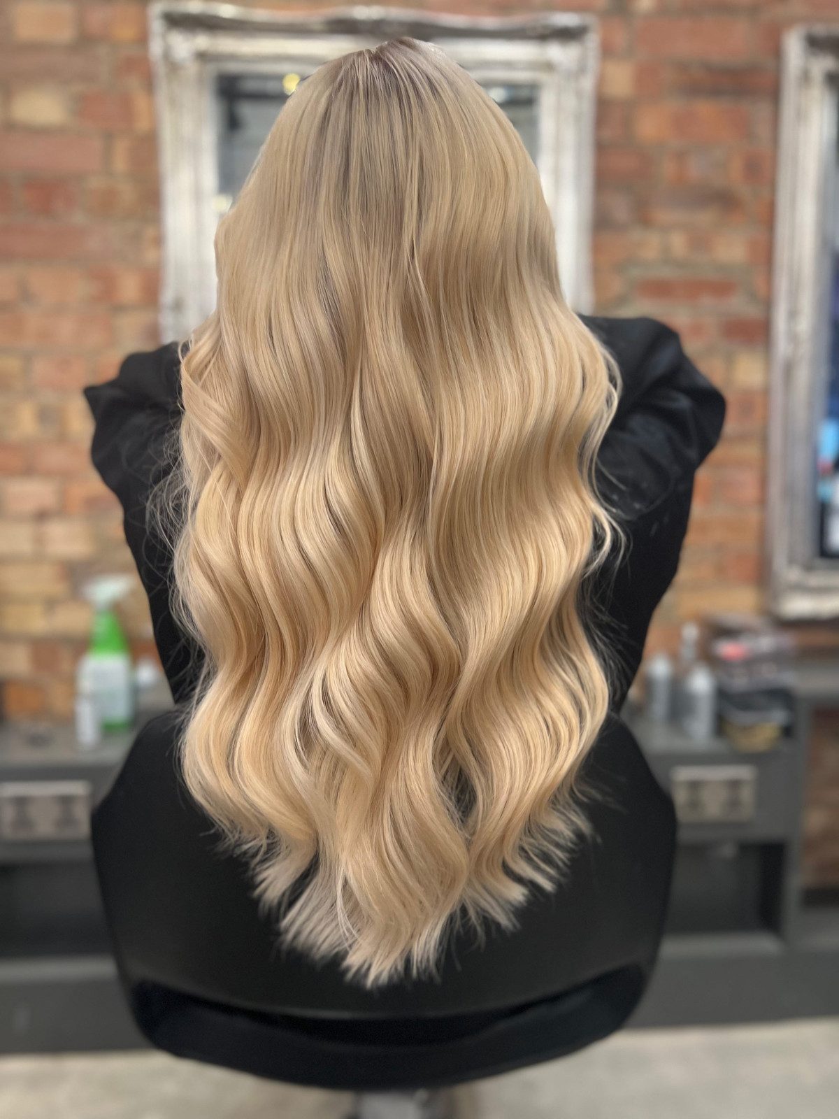 Back View Rich Butter Blonde Flow Back View Rich Butter Blonde Flow