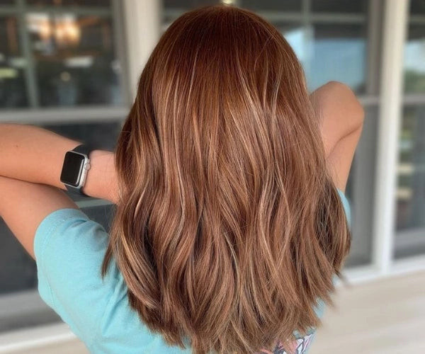 Medium Brown Base With Copper Highlights Visual Idea Medium Brown Base With Copper Highlights Visual Idea — Copper Brown Hair