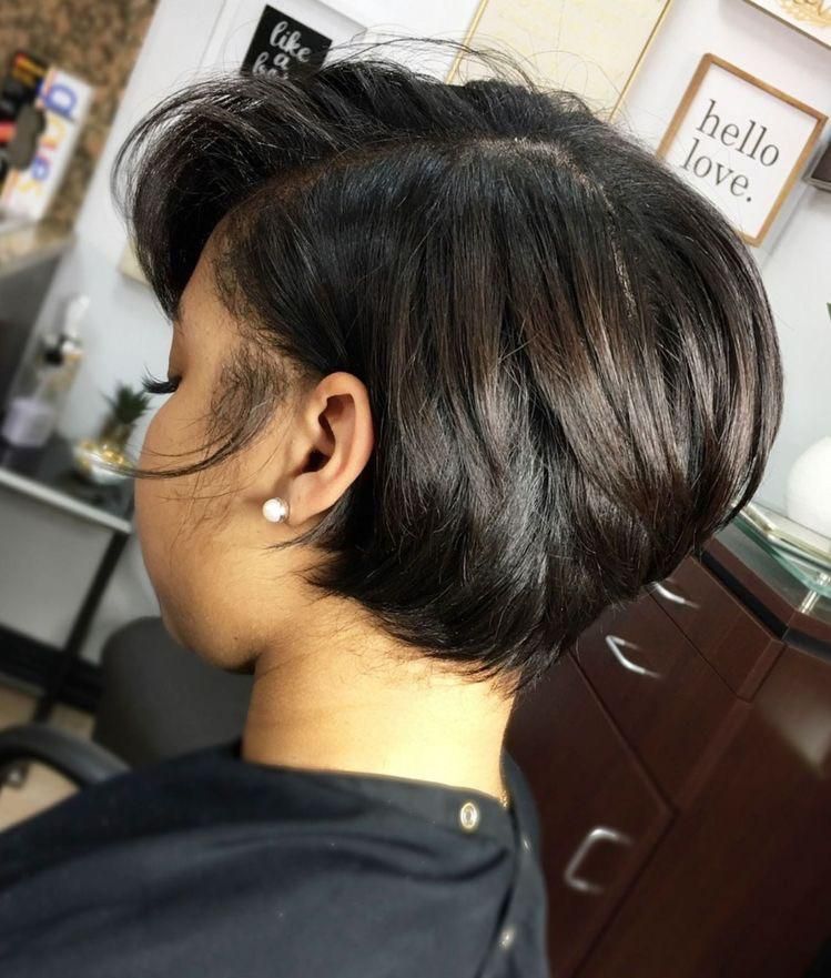 Ear Visual Idea — Silk Press with Layers