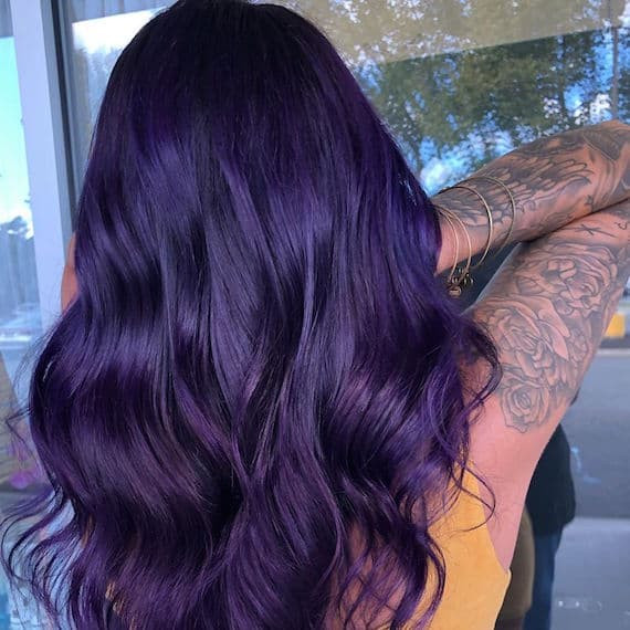 Deep Rich Purple Visual Idea — Purple Hair