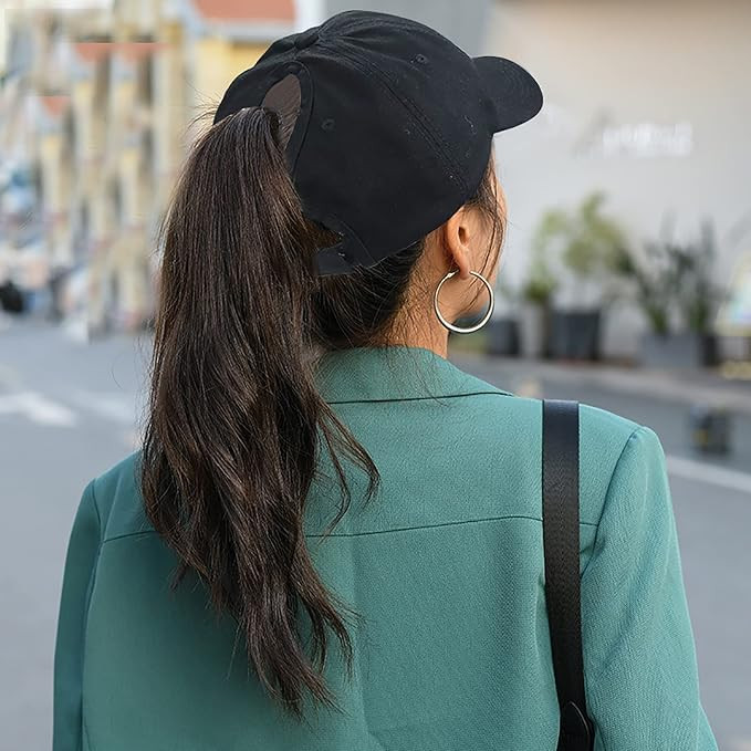 Dark Brown Visual Idea Dark Brown Visual Idea — Baseball Cap Hairstyles