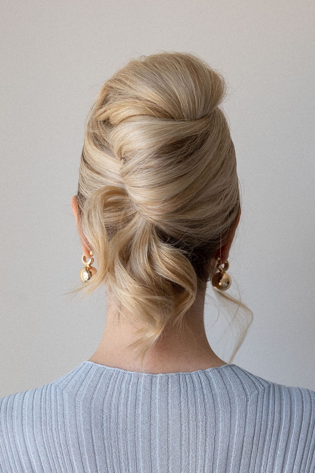 Long Sculpted Light Blonde Updo With Twist Long Sculpted Light Blonde Updo With Twist — Updos for Long Hair