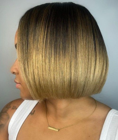 Dark Blonde Bob With Natural Highlights