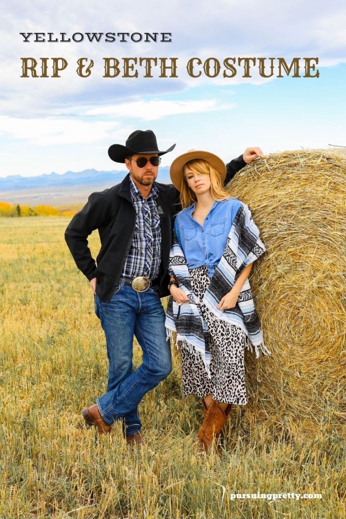Denim Shirt, Patterned Poncho, and Leopard Skirt for Western Flair Denim Shirt, Patterned Poncho, and Leopard Skirt for Western Flair — Yellowstone Outfits