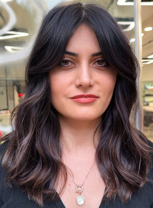 Shoulder Lob With Soft Waves — Hairstyles for Square Faces
