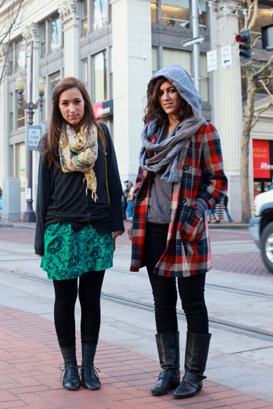 Colorful Plaid Coat and Grey Scarf for City Exploration Colorful Plaid Coat and Grey Scarf for City Exploration — Portland Outfits