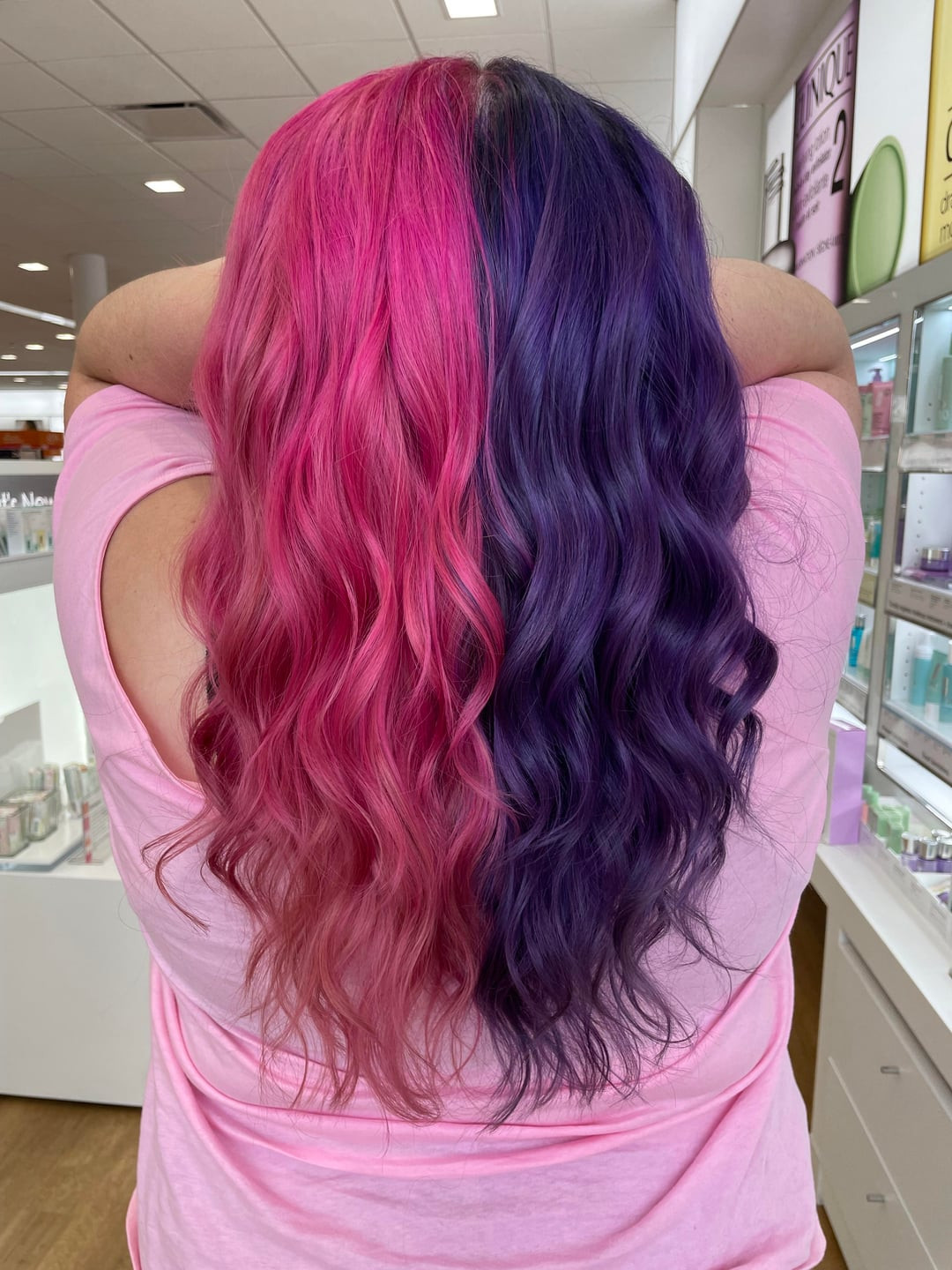 Pink And Purple Split Dye — Pink and Purple Hair