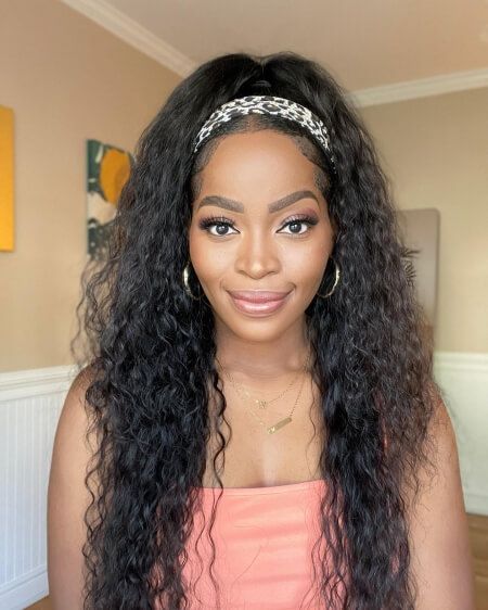 Black Visual Idea — Half Up Half Down Natural Hair