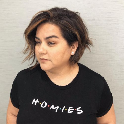 Chin-Length Visual Idea — Hairstyles for Double Chin