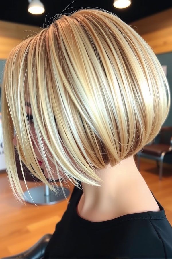Blonde With Highlights Visual Idea Blonde With Highlights Visual Idea — Short Bob