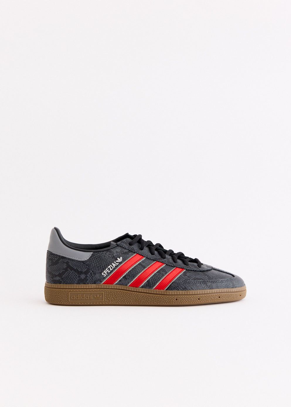 Snakeskin Detail: Dark Grey Adidas Handball Spezial Trainers Snakeskin Detail: Dark Grey Adidas Handball Spezial Trainers — Adidas Spezial Outfits