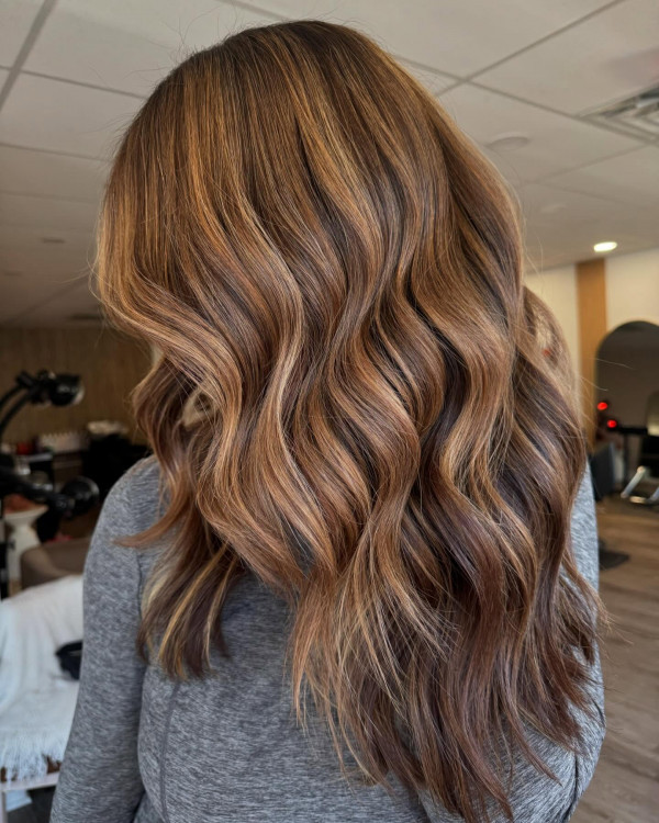 Warm Caramel Bronde Visual Idea Warm Caramel Bronde Visual Idea — Teddy Bear Brown Hair