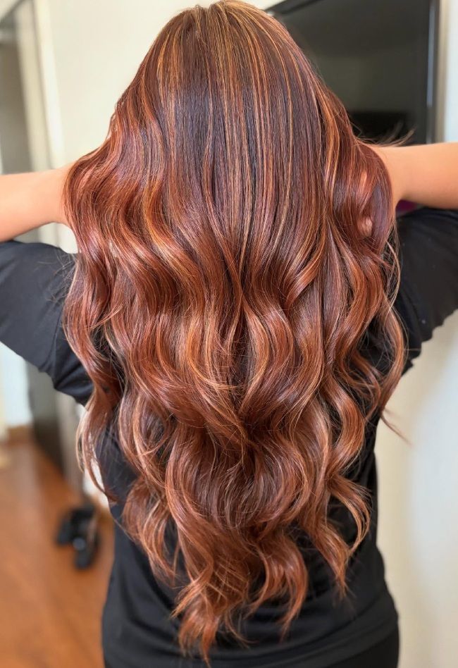 Long Layers Visual Idea Long Layers Visual Idea — Red Brown Hair