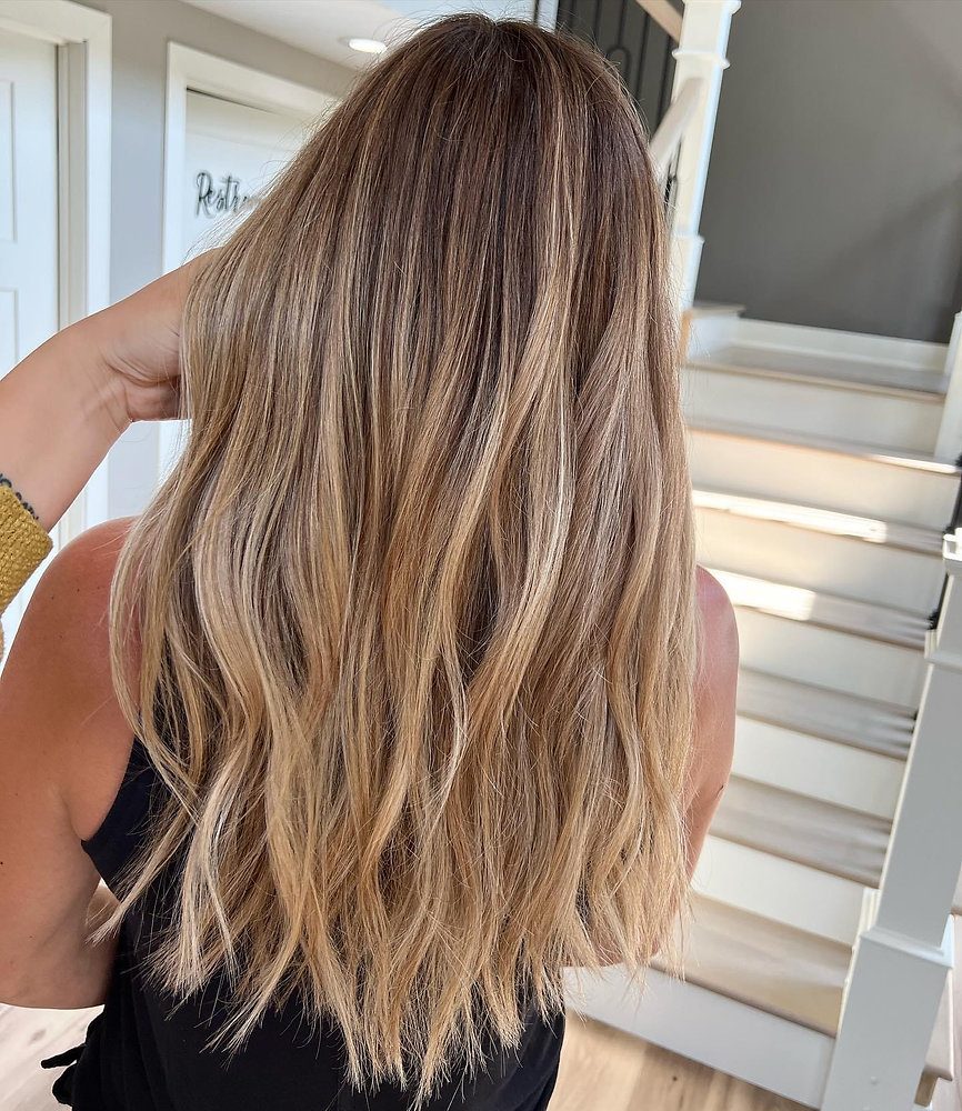 Wavy Medium Density Visual Idea Wavy Medium Density Visual Idea — Honey Balayage