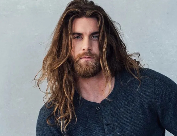 Tousled Waves With Highlights — Long Hairstyles for Men