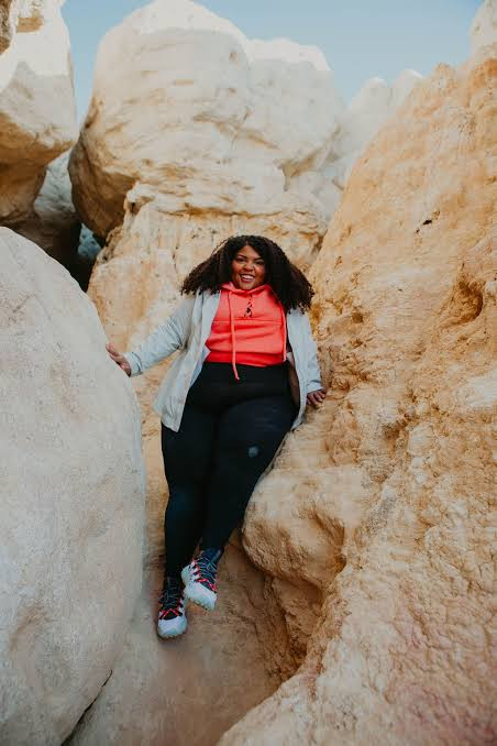 Active Layering: Coral Hoodie Under Grey Jacket — Grand Canyon Outfits