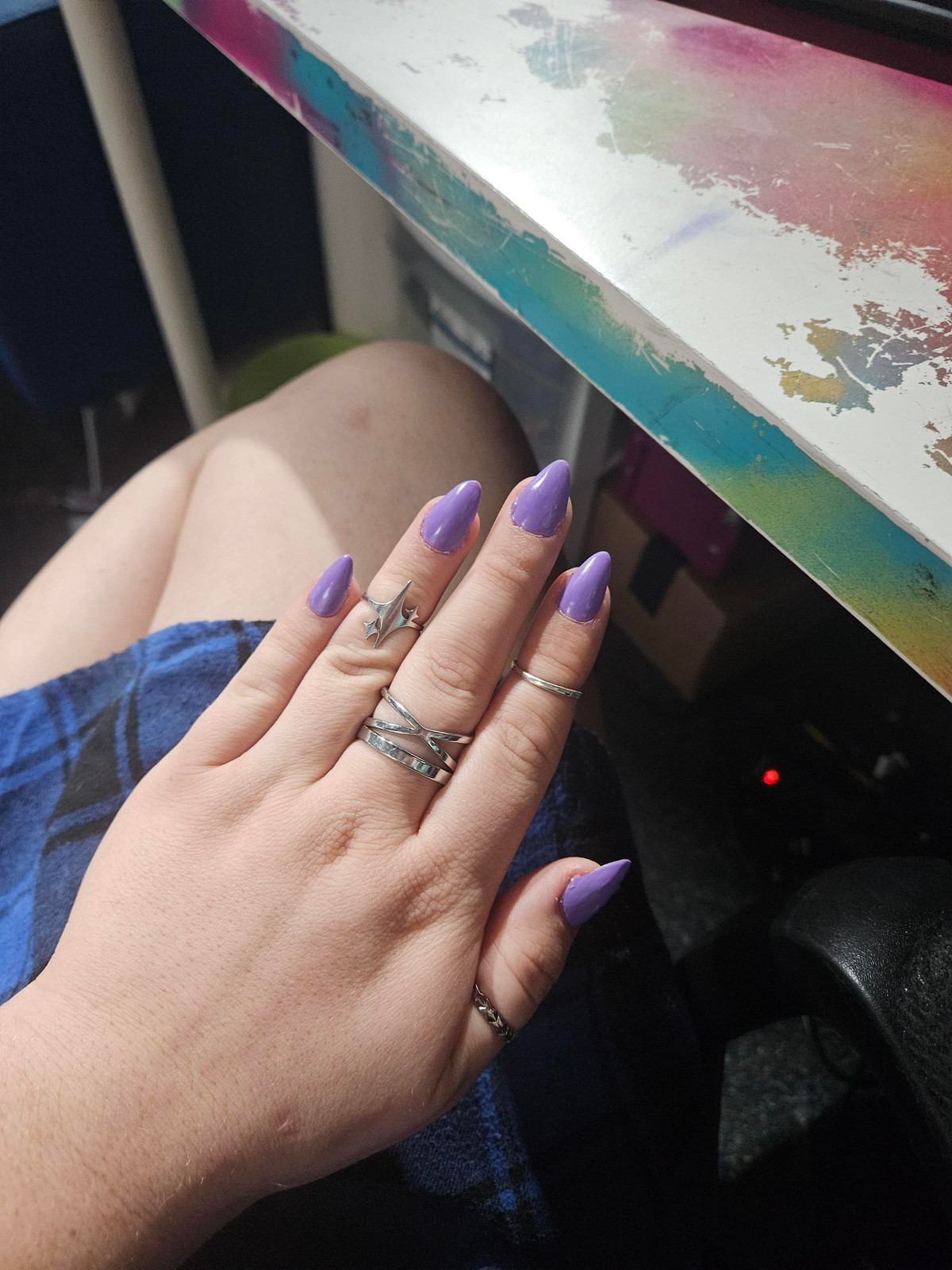 Vibrant Purple Stiletto Nails Vibrant Purple Stiletto Nails — Nails for Fat Fingers