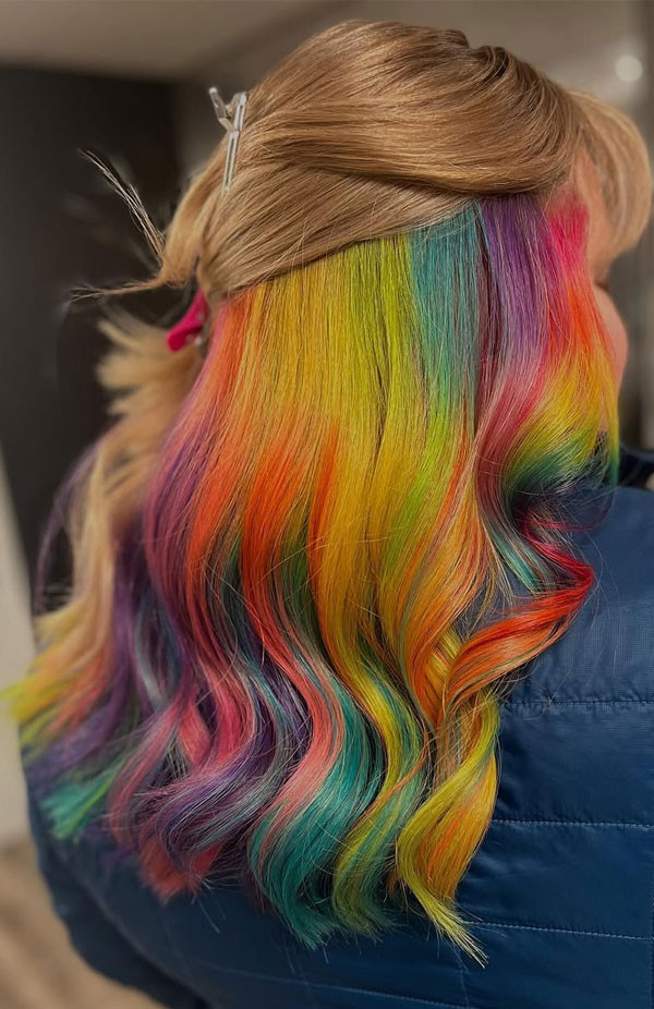 Shoulder Visual Idea Shoulder Visual Idea — Rainbow Hair
