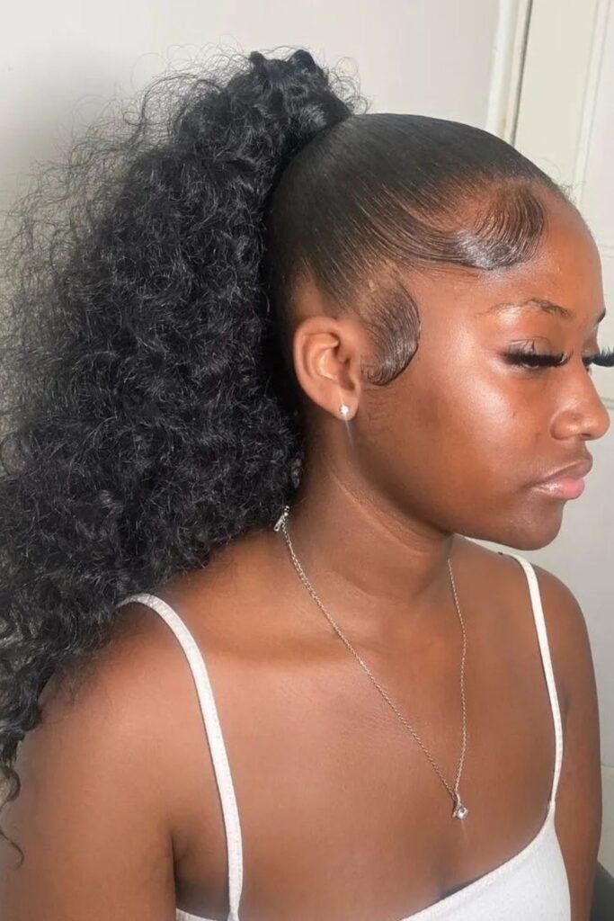 High Volume Puff with Defined Curls — Puff Ponytail