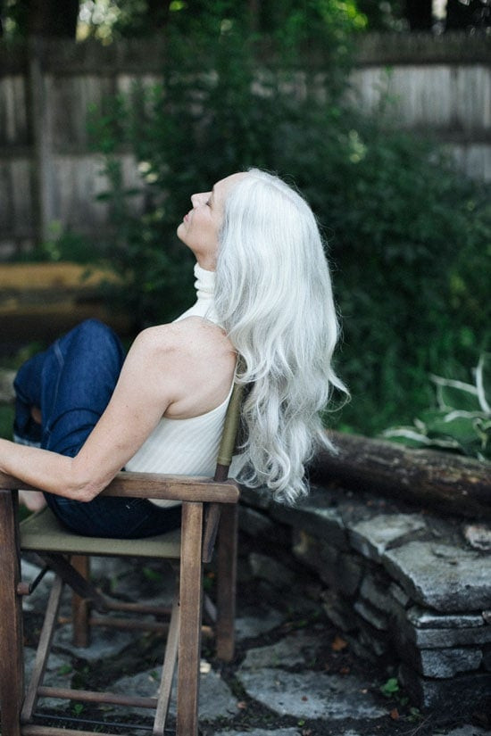 Long Layers Visual Idea — Silver Hair