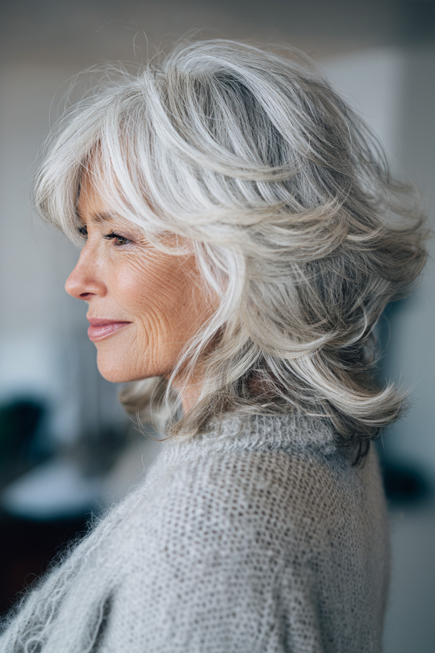 Layered Bob Visual Idea Layered Bob Visual Idea — Gray Hair Styles
