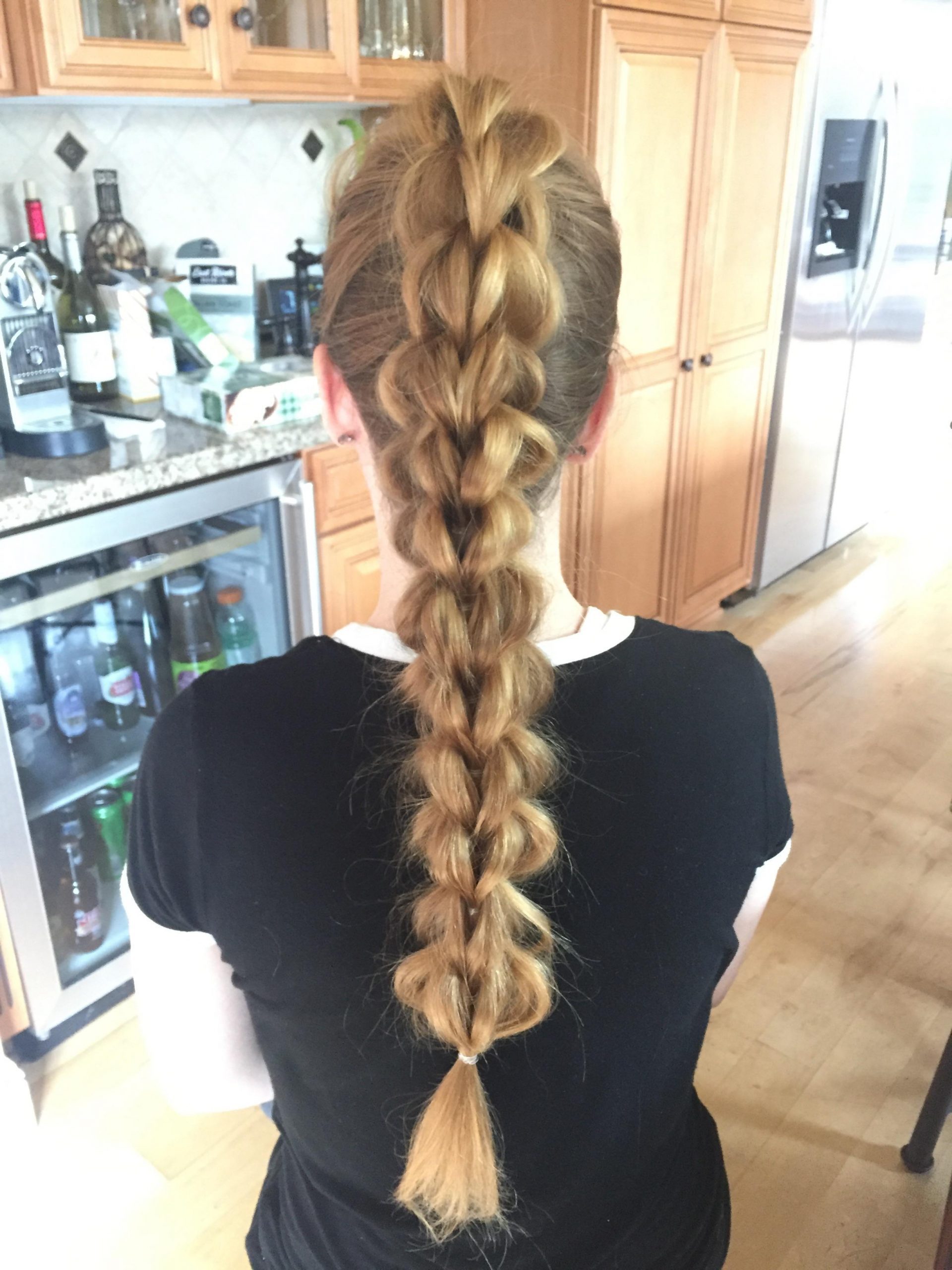 Voluminous Blonde Dragon Braid