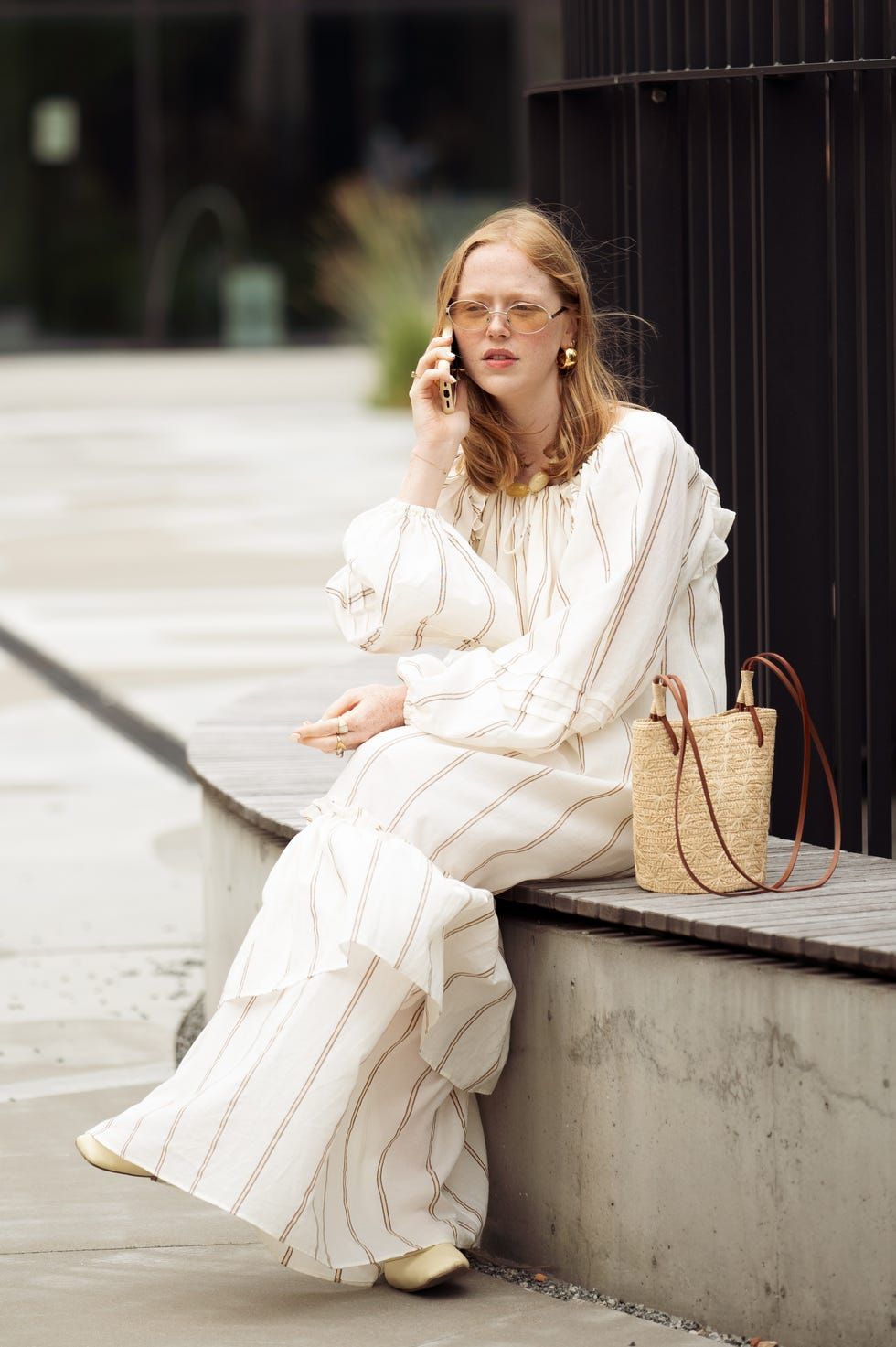 Striped Ruffled Maxi Dress for Daytime Events Striped Ruffled Maxi Dress for Daytime Events — Maxi Dress Outfits