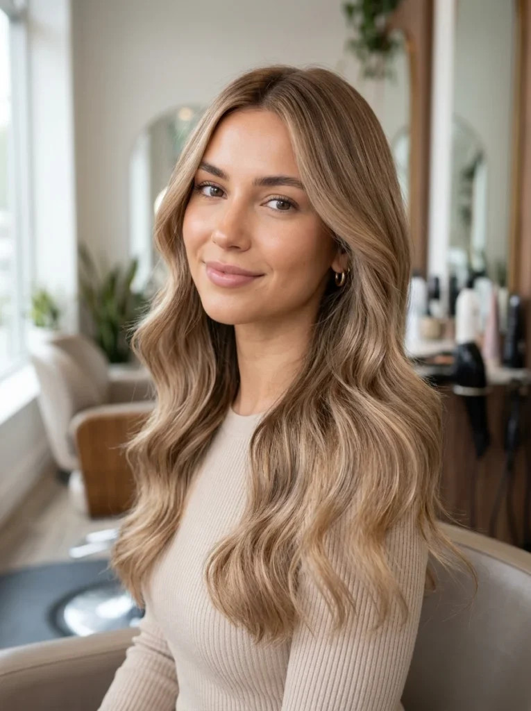 Caramel Highlights on Layered Shoulder Length Blonde Caramel Highlights on Layered Shoulder Length Blonde — Caramel Blonde