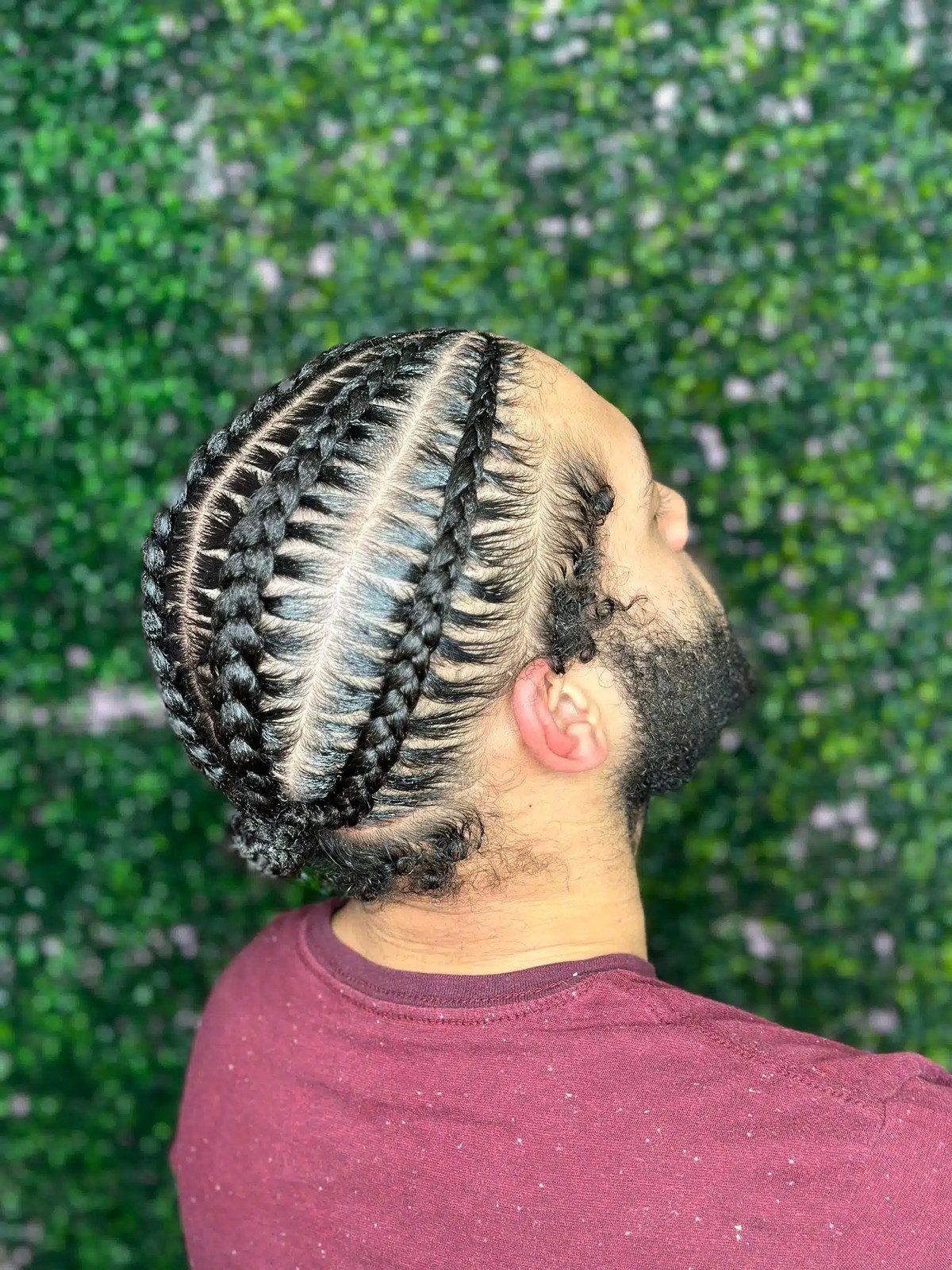 Nape Visual Idea — Cornrows for Men