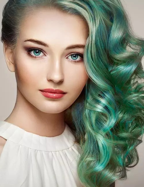 Visual Idea — Forest Green Hair
