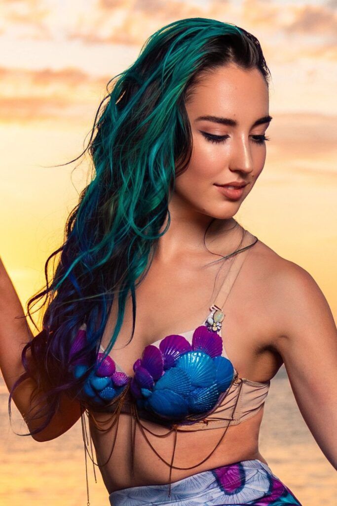 Mid-Back Visual Idea Mid-Back Visual Idea — Mermaid Hair