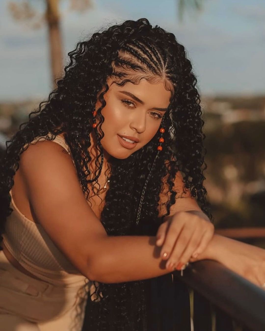 Curly Braids with Cornrow Crown Curly Braids with Cornrow Crown — Tribal Braids