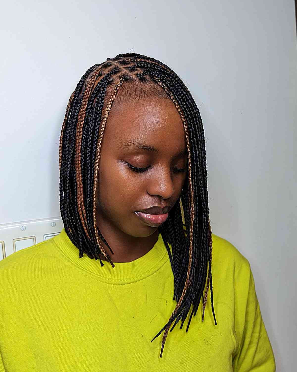 Small Neat Black Box Braids Small Neat Black Box Braids — Braided Bob