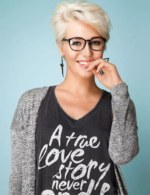 Ear Visual Idea — Short Haircuts with Glasses