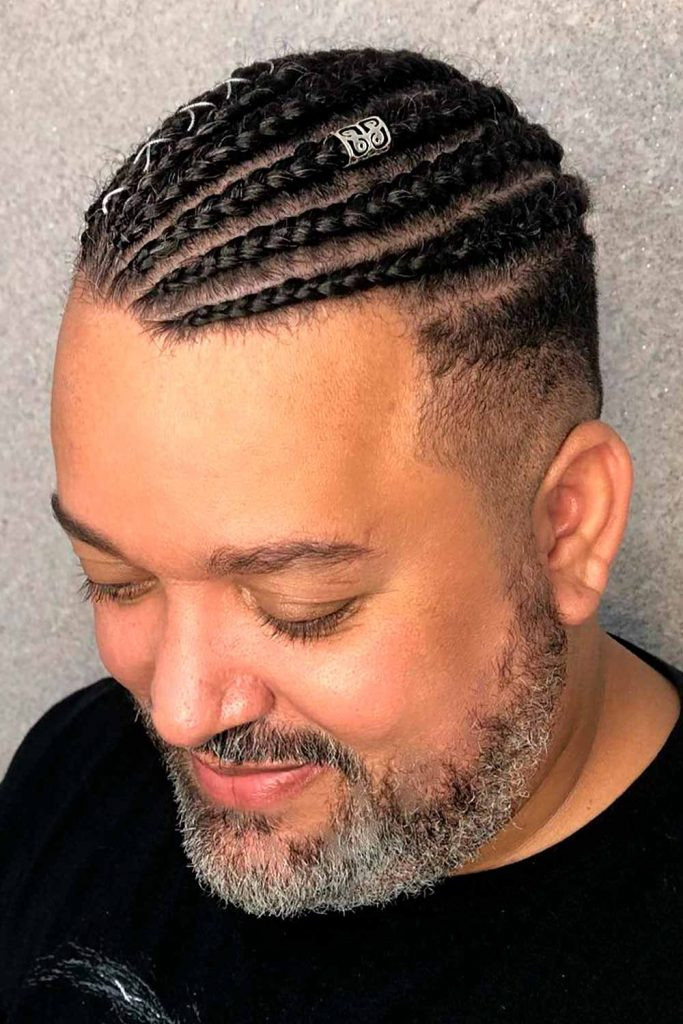 Ear Visual Idea — Cornrows for Men