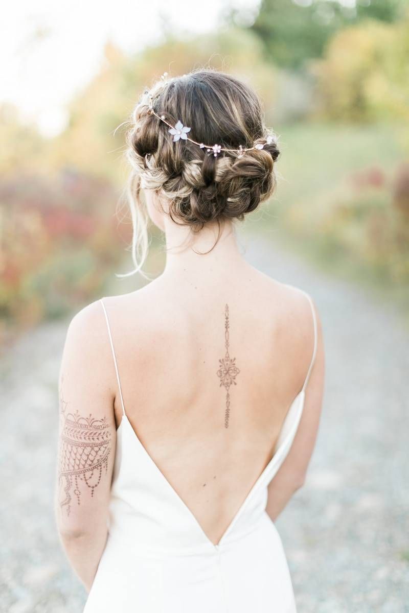 Intricate Dark Blonde Braided Updo Intricate Dark Blonde Braided Updo — Boho Wedding Hair