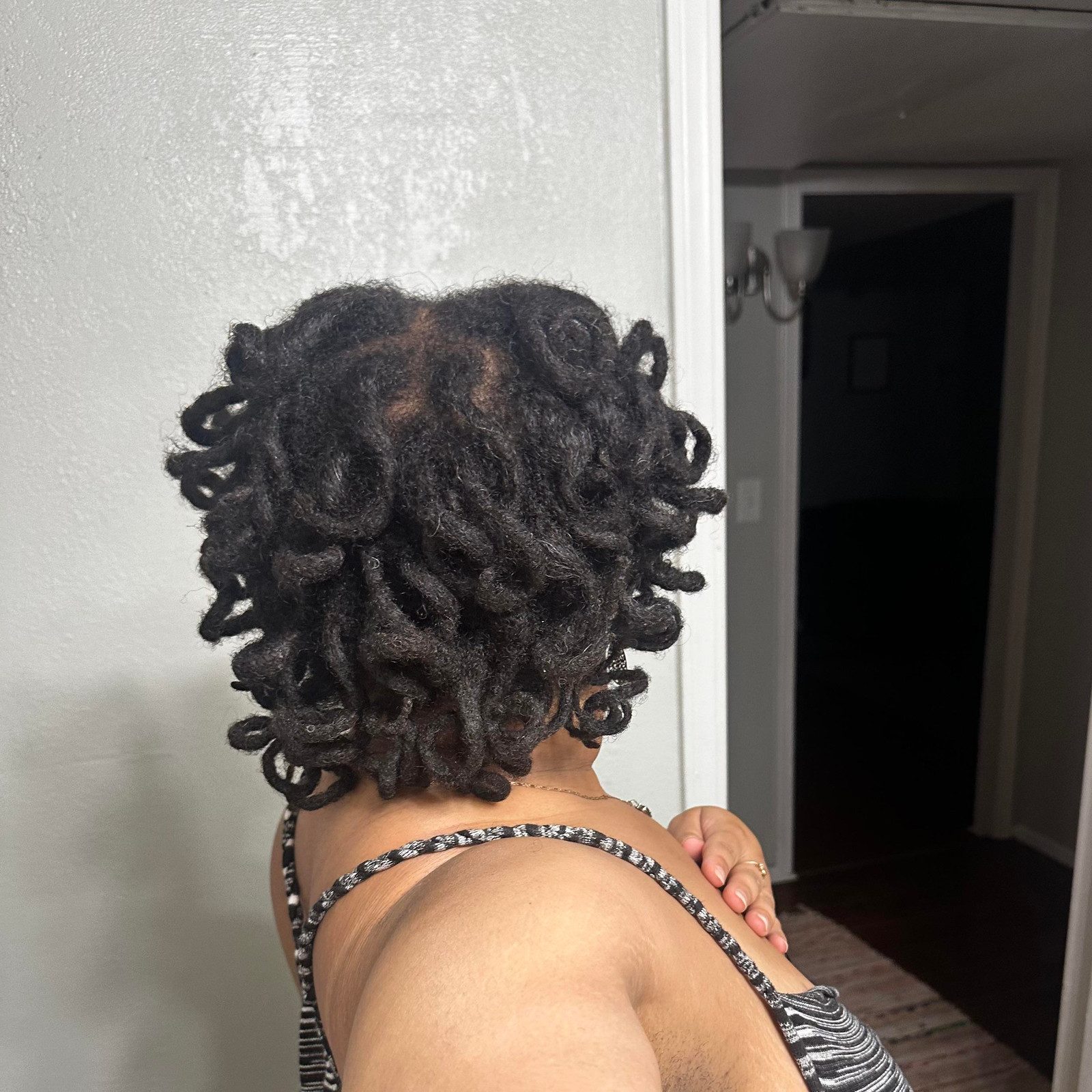 Short Black Hair Uniform Curls — Perm Rod Set