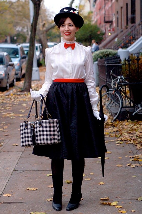 Iconic Character: Mary Poppins Costume for School Events Iconic Character: Mary Poppins Costume for School Events — Substitute Teacher Outfits