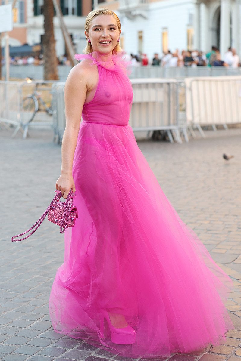 Voluminous Pink Tulle Gown for Dramatic Flair — Barbiecore Outfits