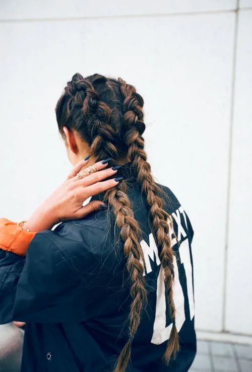 Bold Double Dutch Braids Bold Double Dutch Braids — Second Day Hairstyles