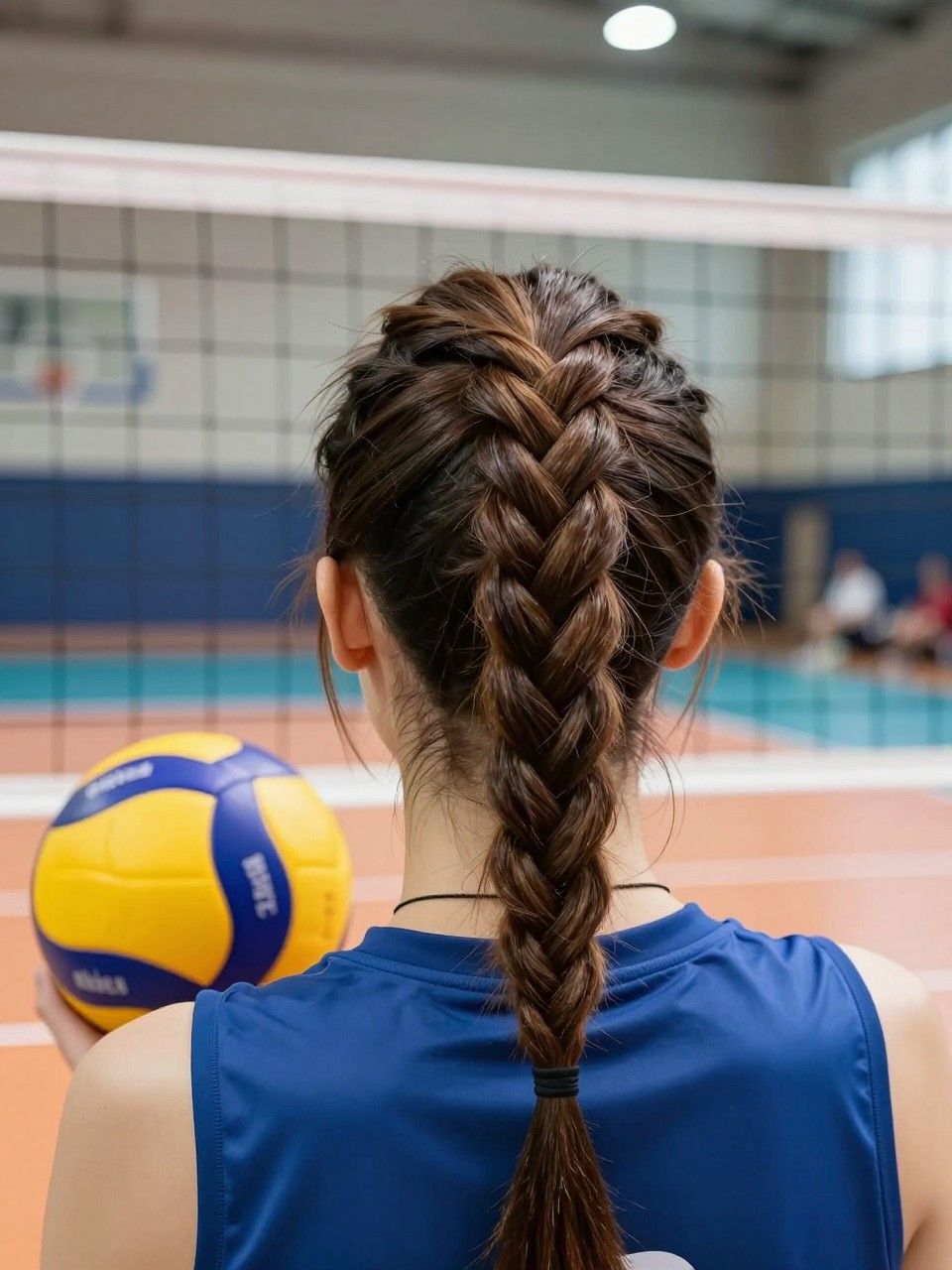 Mid-Back Visual Idea — Volleyball Hairstyles