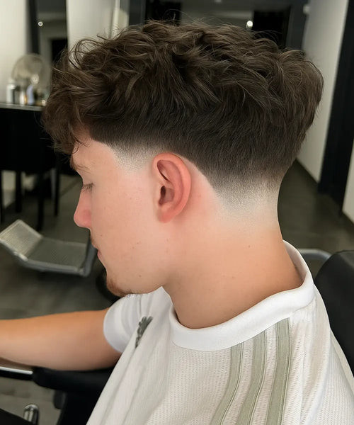 Dark Brown Visual Idea — Mid Taper Fade