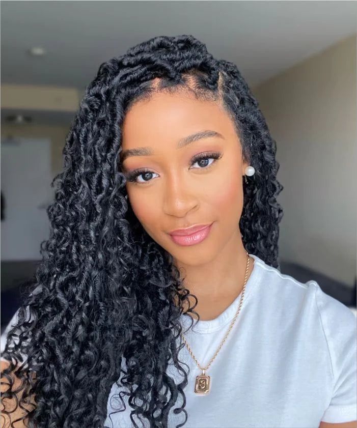 Micro Braids With Voluminous Curly Hair Micro Braids With Voluminous Curly Hair — Braids with Curly Ends