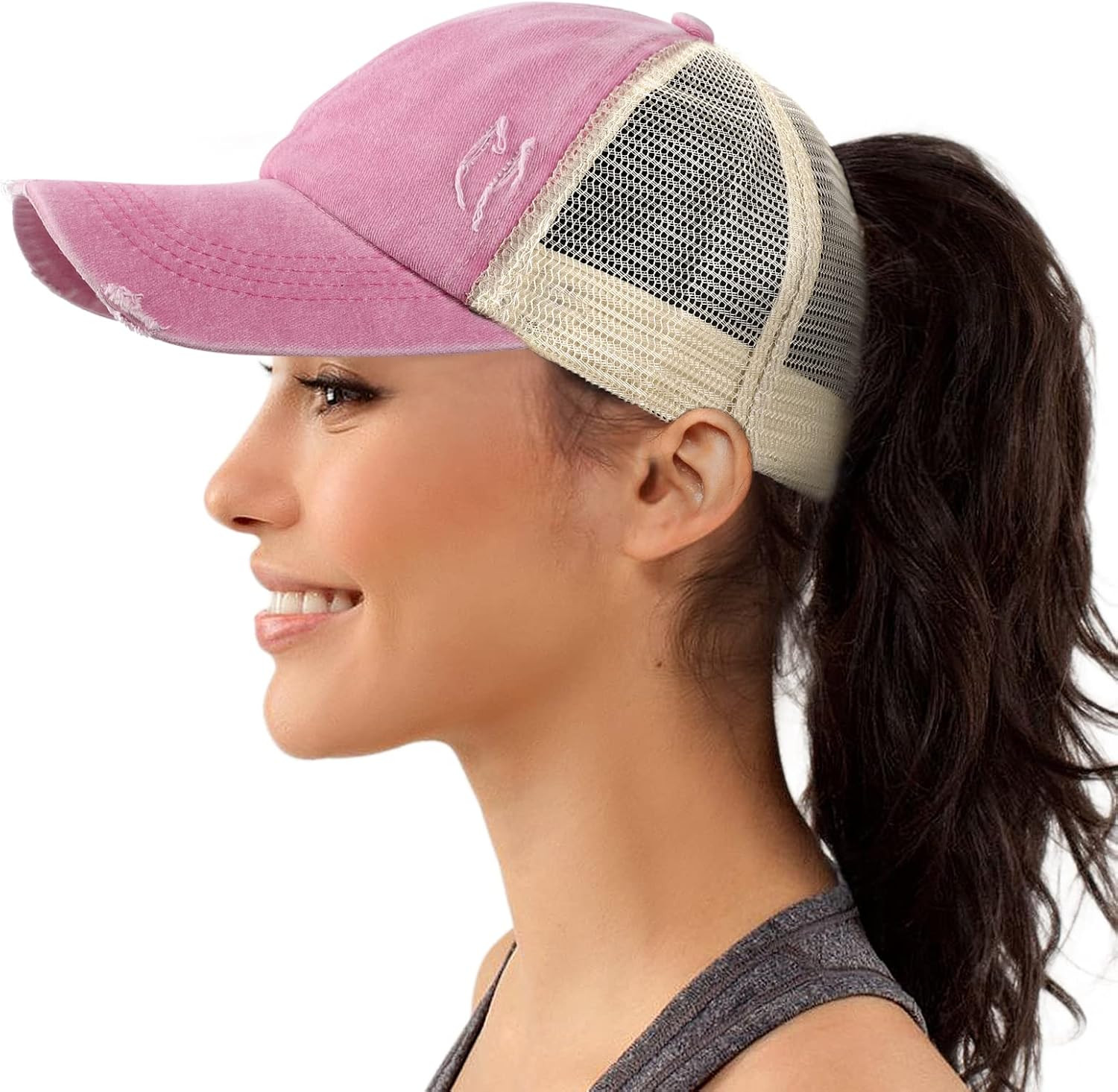 Shoulder Length Visual Idea Shoulder Length Visual Idea — Baseball Cap Hairstyles