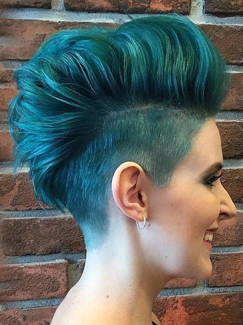 Teal Visual Idea — Punk Hairstyles