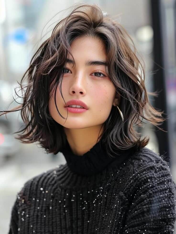 Collarbone Bob With Wet-Look Finish Collarbone Bob With Wet-Look Finish — Italian Bob