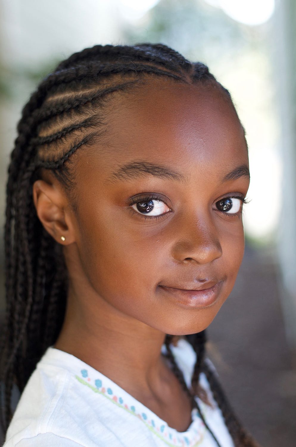 Shoulder Length Visual Idea — Kids Cornrows