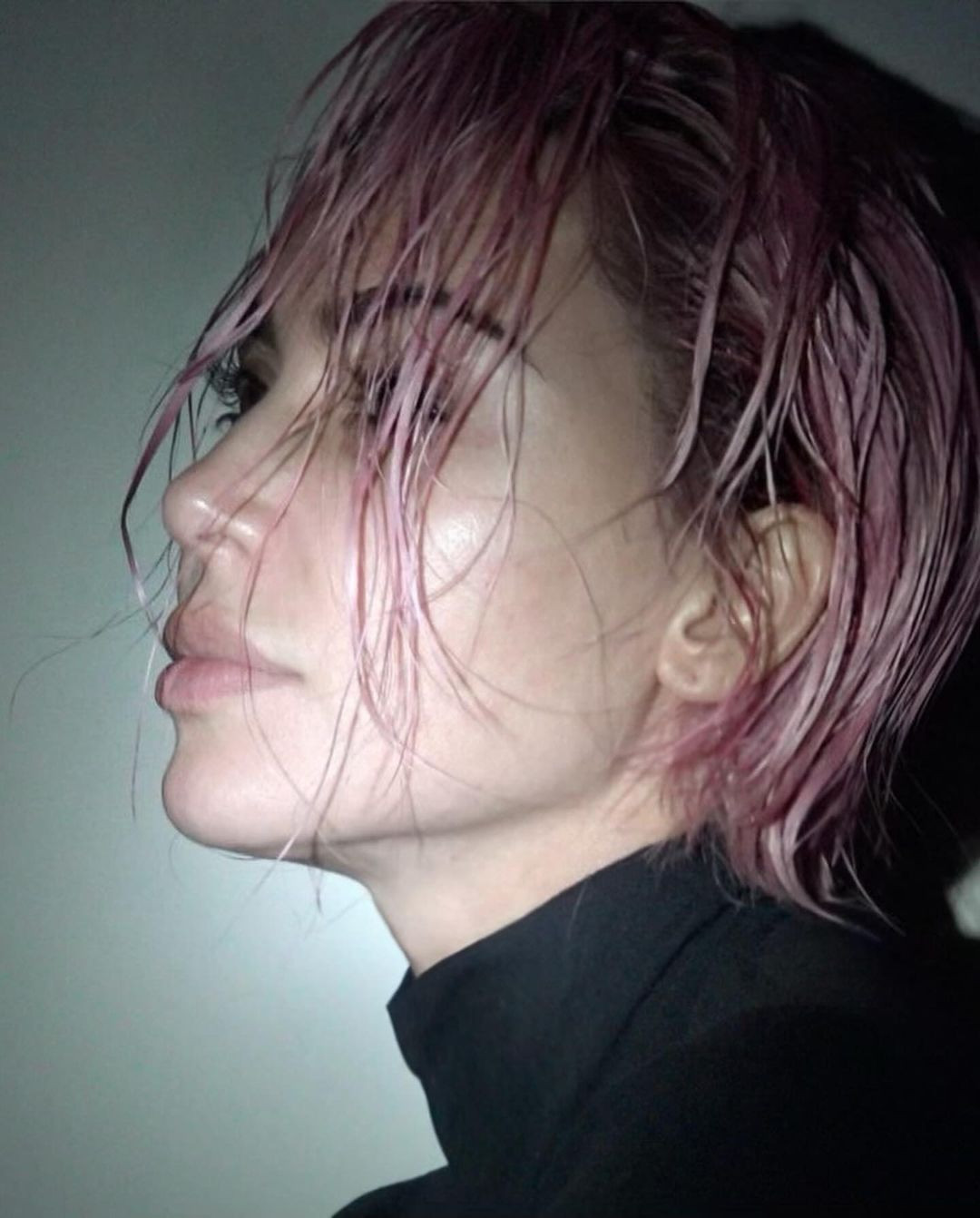 Wet Look Microbob — Bubblegum Pink Hair